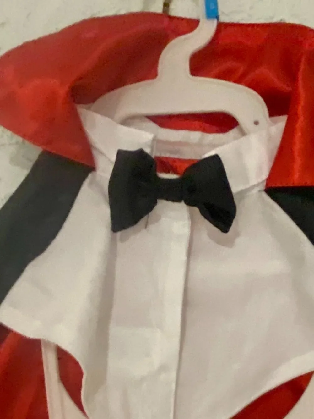 Pup Crew Dracula Vampire Dog Costume Cape Tuxedo Halloween M/L